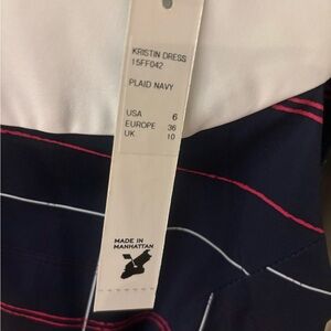 Fairway Fox Ladies Golf dress Plaid Navy Dress